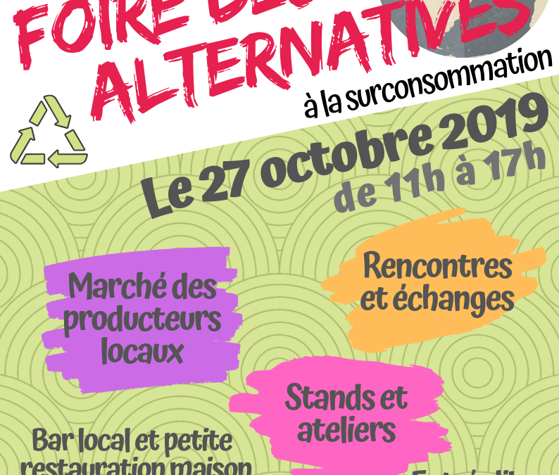 5ème Foire des Alternatives ce 27 octobre à Remouchamps